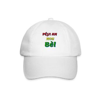 péyi an nou bèl - Casquette classique - blanc/blanc - Devant