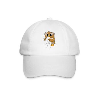 Owl - Baseball Cap - white/white - Front