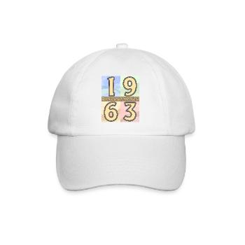 ANNÉE D’ANNIVERSAIRE 1963 - Casquette classique - blanc/blanc - Devant