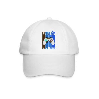 Level Up Dad 2023 Gamer Dad Gift Future Dad - Baseball Cap - white/white - Front