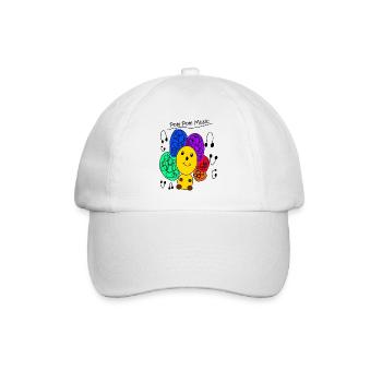 PomPom - Baseballkappe - Weiß/Weiß - Vorne