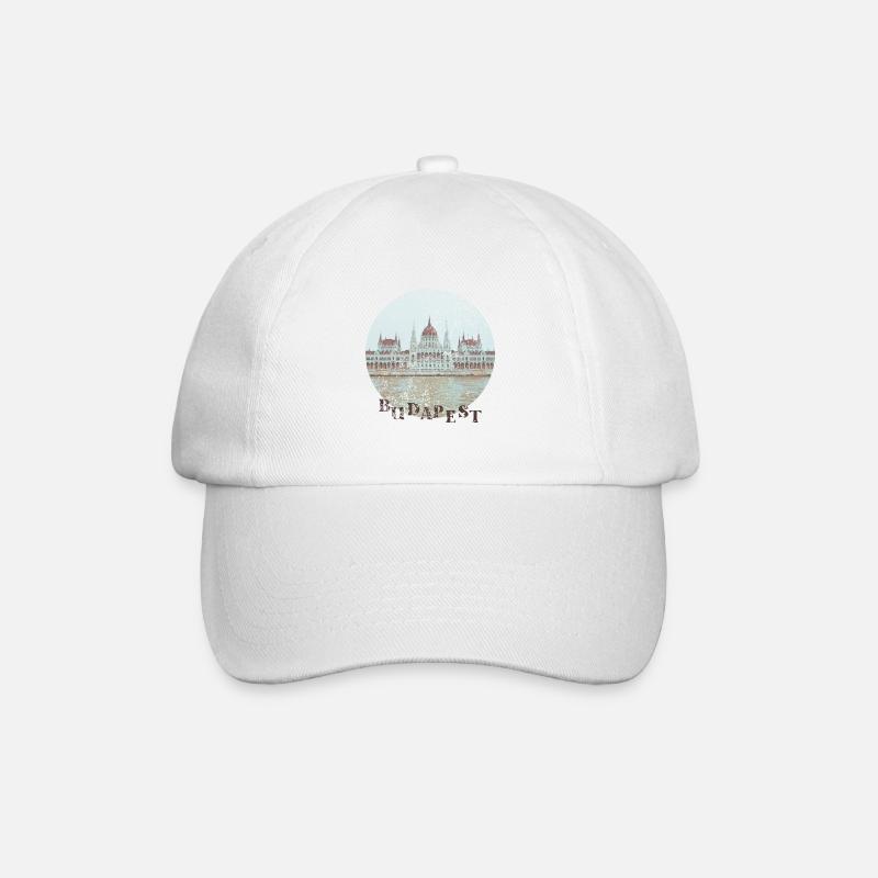Parlement de la ville de Budapest - Casquette classique - blanc/blanc