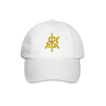 Cheese Steering Wheel - Baseball Cap - white/white - Front