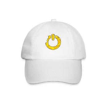 Cheese Power on Switch - Baseball Cap - white/white - Front