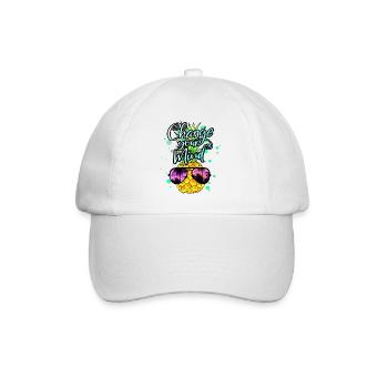Pineapple change your thinking - Baseball Cap - white/white - Front