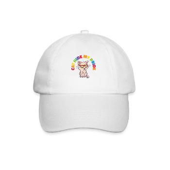 Cat Hide my Pride LGBT Cats and Women - Baseball Cap - white/white - Front