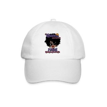 A Queen Was Born In 1985 - 37 Years Old Birthday - Baseball Cap - white/white - Front