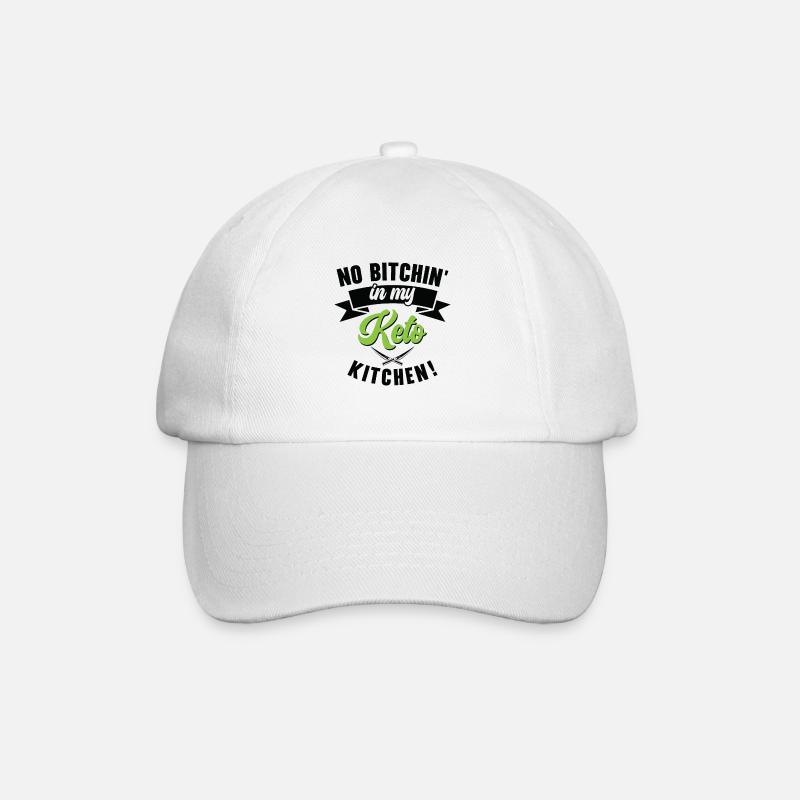 Keto-Diät Ernährungsberaterin Küche - Baseballkappe - Weiß/Weiß