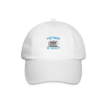 Tyé Fada ou quoi ? humour Marseille, Marseillais - Casquette classique - blanc/blanc - Devant