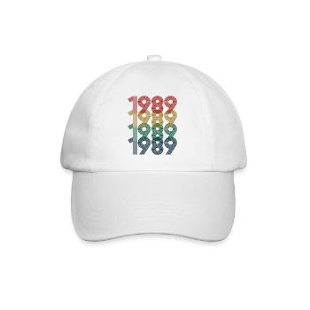 1989 Jahrgang 35. Geburtstag Männer Frauen 35 Jahre alt - Baseballkappe - Weiß/Weiß - Vorne