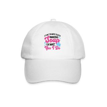 Fabrication de savon Artisanat Je ne le fais pas - Casquette classique - blanc/blanc - Devant