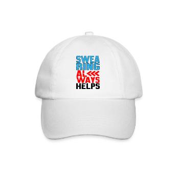 Swearing Always Helps 7 - Baseballkappe - Weiß/Weiß - Vorne