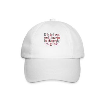 Féminisme des filles Droits fondamentaux Égalité des femmes - Casquette classique - blanc/blanc - Devant