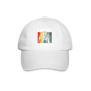 Level 27 Erreicht Gamer - Baseballkappe - Weiß/Weiß - Vorne