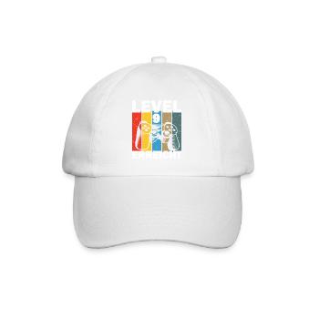 Level 9 Erreicht Gamer - Baseballkappe - Weiß/Weiß - Vorne