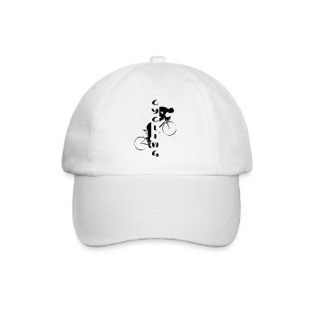 Cycling Road Bike Bicycle Gravel Time Trial Bike - Baseball Cap - white/white - Front