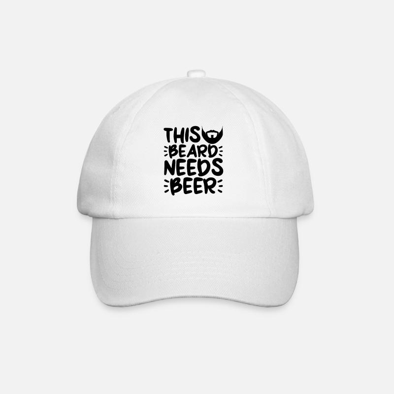 This Beard Needs Beer 4 - Baseball Cap - white/white