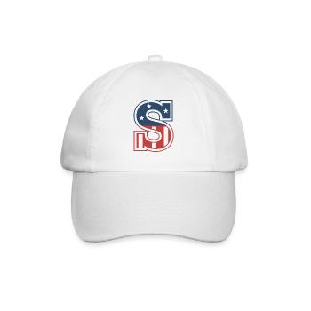 Letter S USA - Baseball Cap - white/white - Front