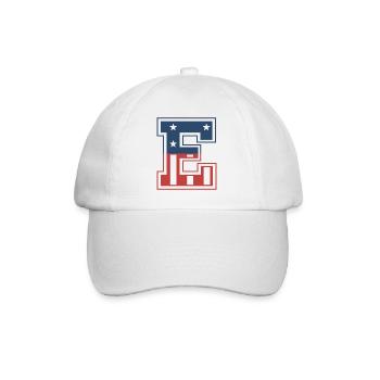 Lettre E États-Unis - Casquette classique - blanc/blanc - Devant