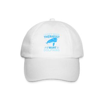 Dolphin Dolphin Lover Animal Dolphins Gift - Baseball Cap - white/white - Front