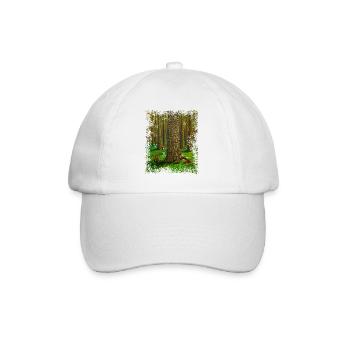 Animaux de la forêt, gnome et magie de la nature - Casquette classique - blanc/blanc - Devant