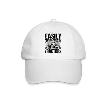 Farmer Tractor Agriculture Farmer Tractor Farm - Baseball Cap - white/white - Front