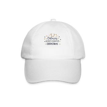 Les calories ne comptent pas pendant Noël - Casquette classique - blanc/blanc - Devant