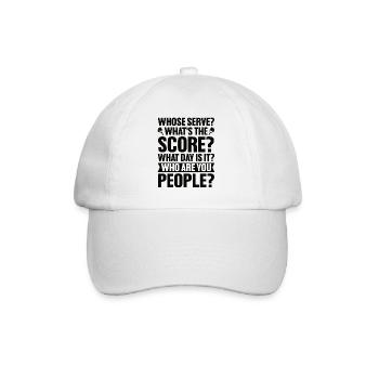 Pickleball Sport Paddel Spieler Ball Schläger - Baseballkappe - Weiß/Weiß - Vorne