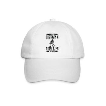 Joueur de ligne de football Joueur de vie Sports - Casquette classique - blanc/blanc - Devant