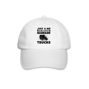 Garbage truck Garbage truck Professions Garbage man Garbage collection - Baseball Cap - white/white - Front