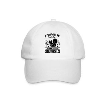 Écureuil mignon si tu me veux - Casquette classique - blanc/blanc - Devant