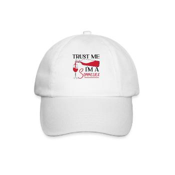 Dégustation de vin de sommelier - Casquette classique - blanc/blanc - Devant