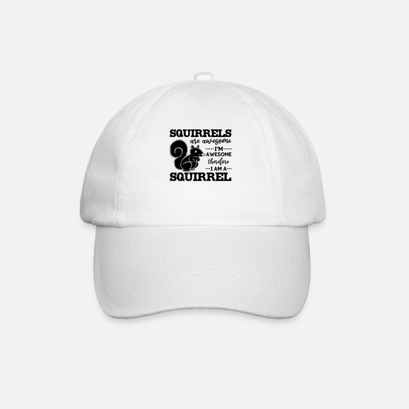 Eichhörnchen sind großartig, ich bin großartig - Baseballkappe - Weiß/Weiß