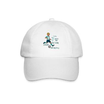 Boy shoots football - I' years old - Baseball Cap - white/white - Front