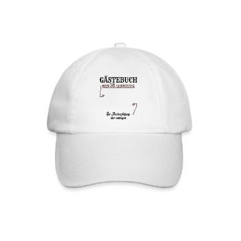 58 Jahre Gästebuch 58. Geburtstag Nachverfolgung - Baseballkappe - Weiß/Weiß - Vorne