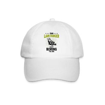 Hobby Gardener Tondeuse à gazon Cadeau - Casquette classique - blanc/blanc - Devant