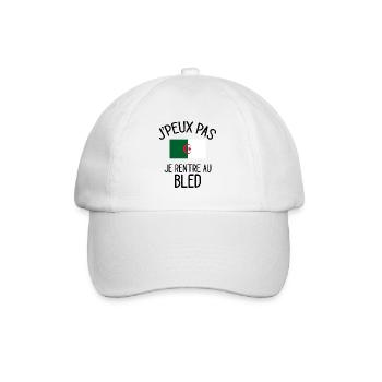 J'Peux Pas Algérie Humour Idée Cadeau Algérien - Casquette classique - blanc/blanc - Devant