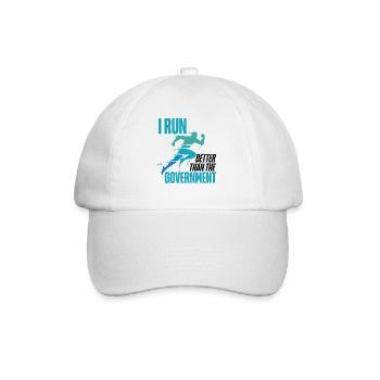 Running Runner Half Marathon I Run - Baseball Cap - white/white - Front