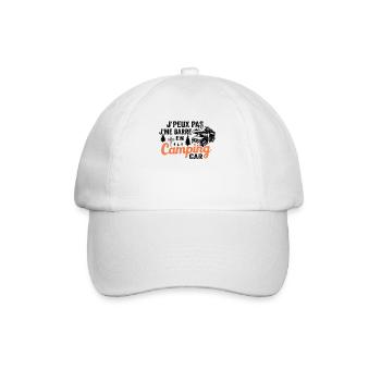 Je Peux Pas Je Me Barre En Camping Car - Casquette classique - blanc/blanc - Devant