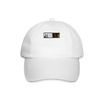 Motif du logo de la Bête du Fitness - Casquette classique - blanc/blanc - Devant