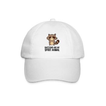 Raccoons Are My Spirit Animal Love Raccoons - Baseball Cap - white/white - Front