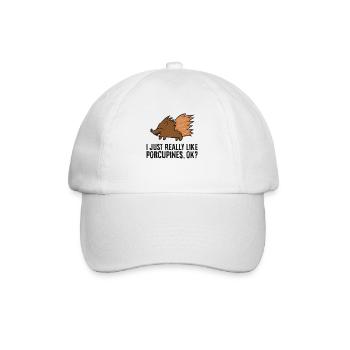 Amateur de porc-épic, j’aime vraiment les porcs-épics - Casquette classique - blanc/blanc - Devant