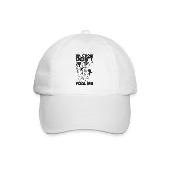 Halloween Cowboy Skeleton Foal Riding - Casquette classique - blanc/blanc - Devant