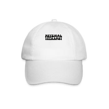 Physiotherapist Gift Back Health - Baseball Cap - white/white - Front