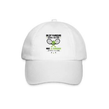 Le tennisman l'emporte toujours Humour cadeau - Casquette classique - blanc/blanc - Devant