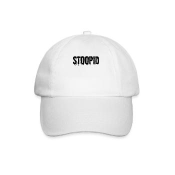 Stoopid Dripy Black Dripin Letters Streetwear - Baseball Cap - white/white - Front