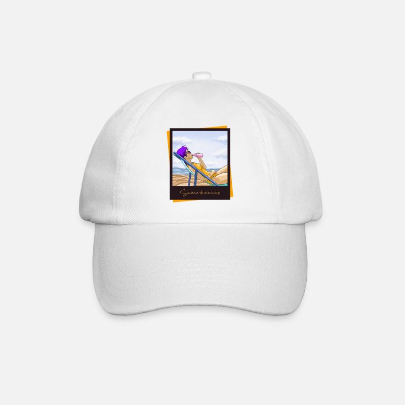 Souvenir de vacances - Casquette classique - blanc/blanc