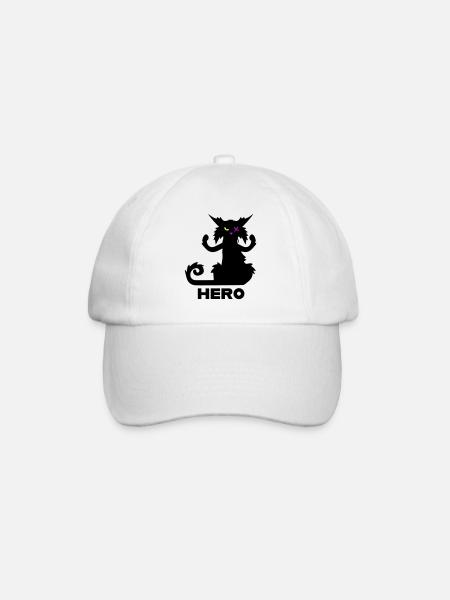 MY HERO - Baseball Cap - white/white