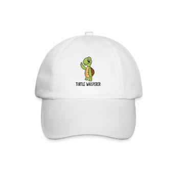 Turtle Whisperer Turtle Whisperer Funny Turtle - Baseball Cap - white/white - Front