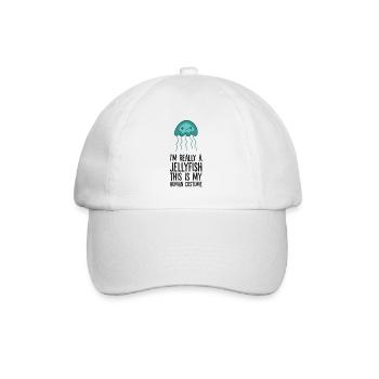 Ich bin wirklich eine Qualle Dies ist mein - Baseballkappe - Weiß/Weiß - Vorne